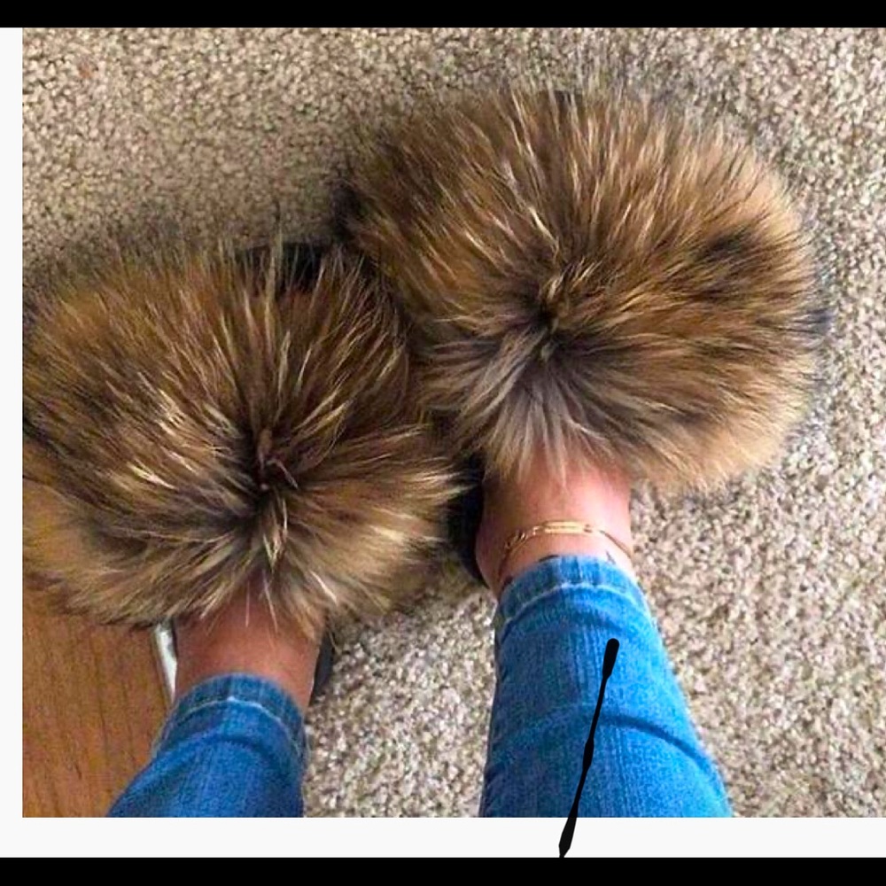 Real Fur Slippers
